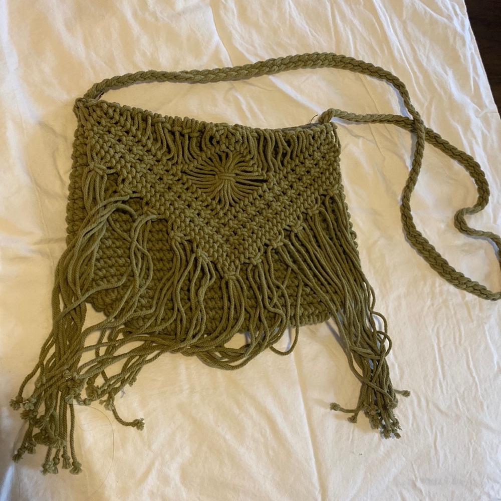 BOHO hand-woven fringe bag